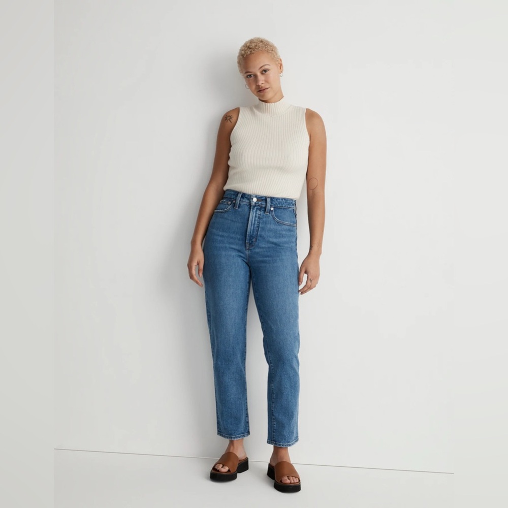 NWT Madewell Womens Curvy Perfect Vintage Straight Jeans Size 31